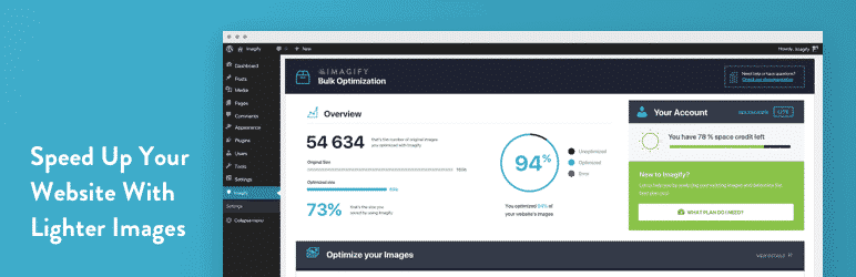 Plugin Imagify Image Optimizer