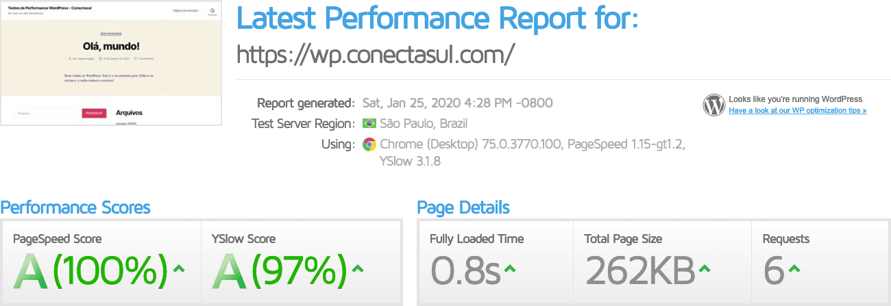 Teste GTMetrix – 01 - Swift Performance